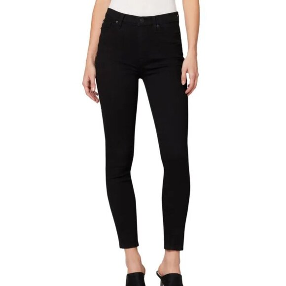Hudson Blair Super Skinny Black Coated Jeans - 26  NWT - Picture 1 of 8
